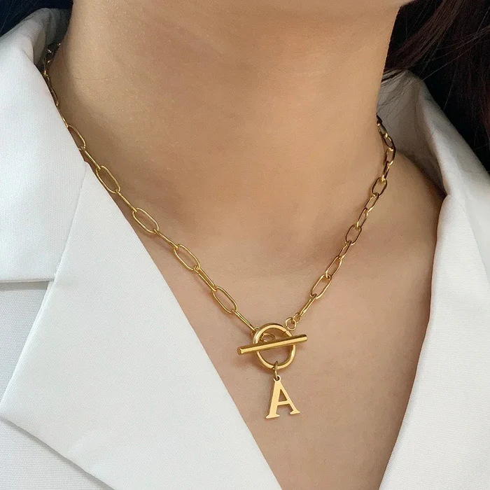 Collier Maille avec Initiale
