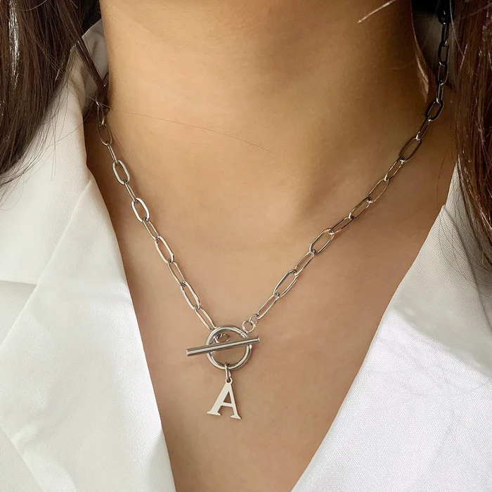 Collier Maille avec Initiale