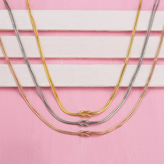 Collier Minimal Nœud d’Amour