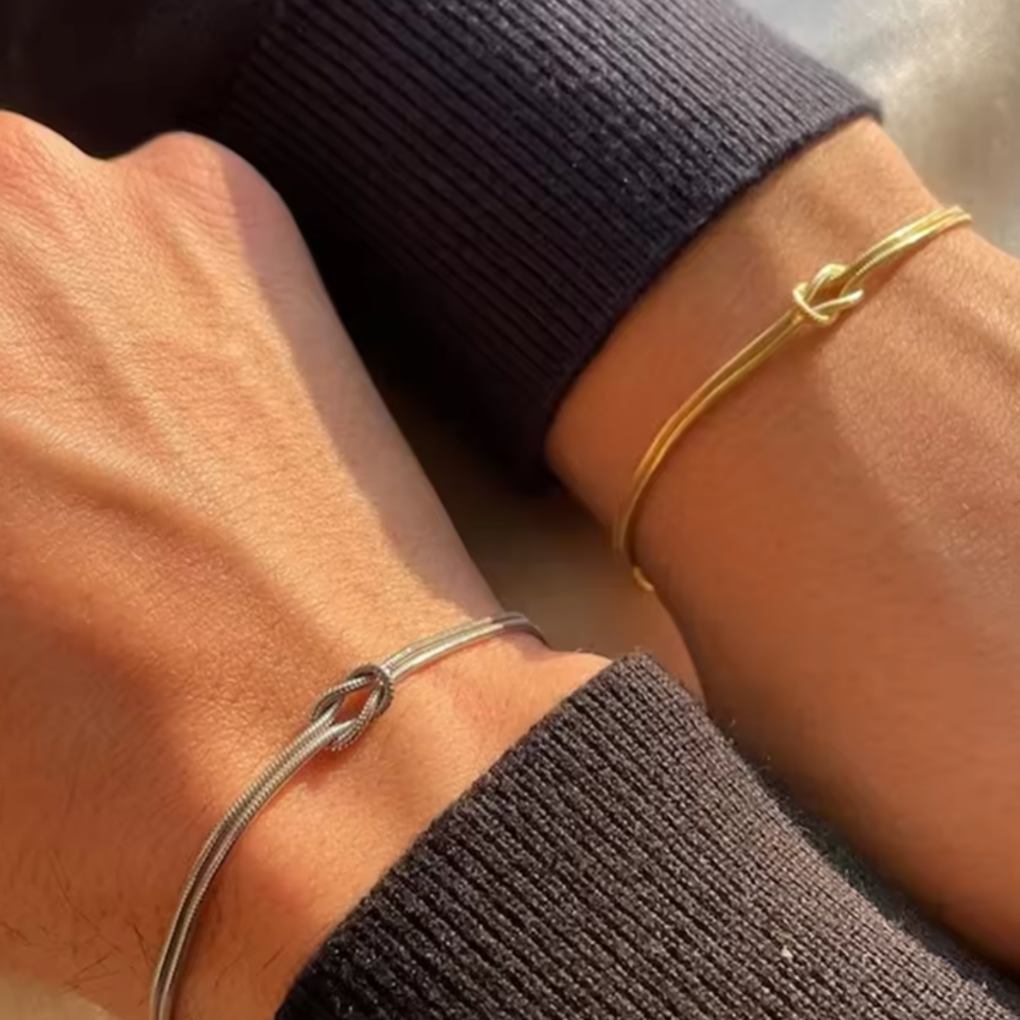 Bracelet à nœud minimaliste
