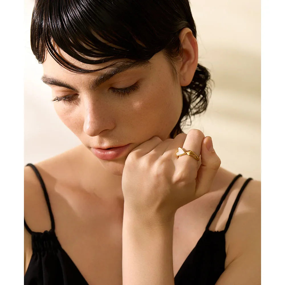 Bague Cœur Coquillage