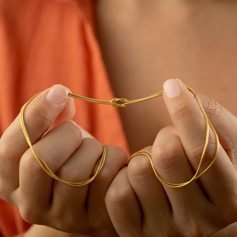 Collier Minimal Nœud d’Amour