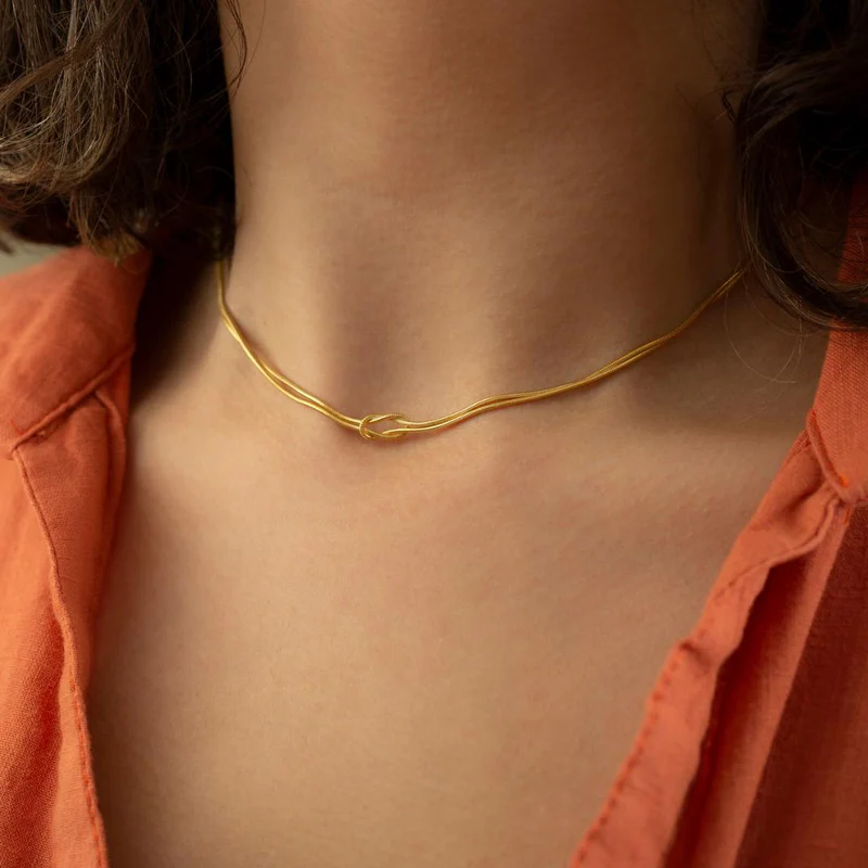 Collier Minimal Nœud d’Amour