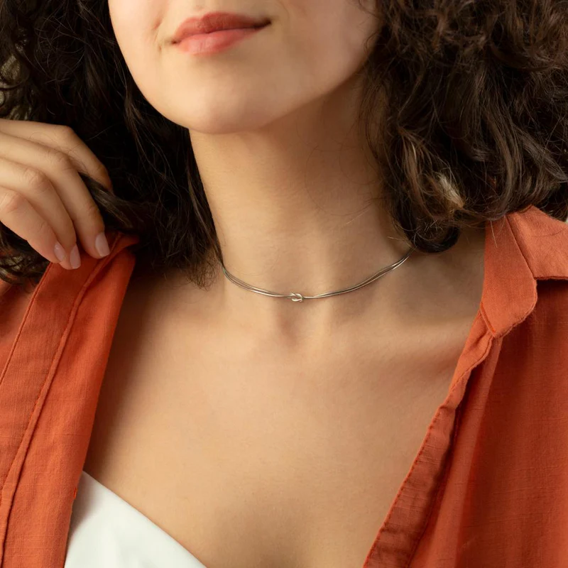 Collier Minimal Nœud d’Amour