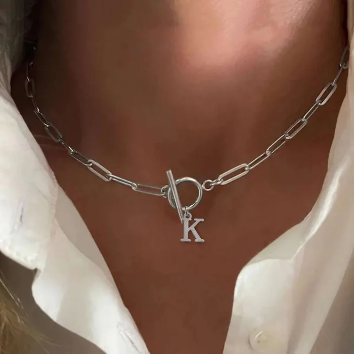 Collier Maille avec Initiale