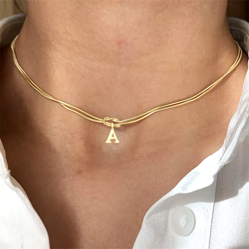 Collier Minimal Nœud d’Amour