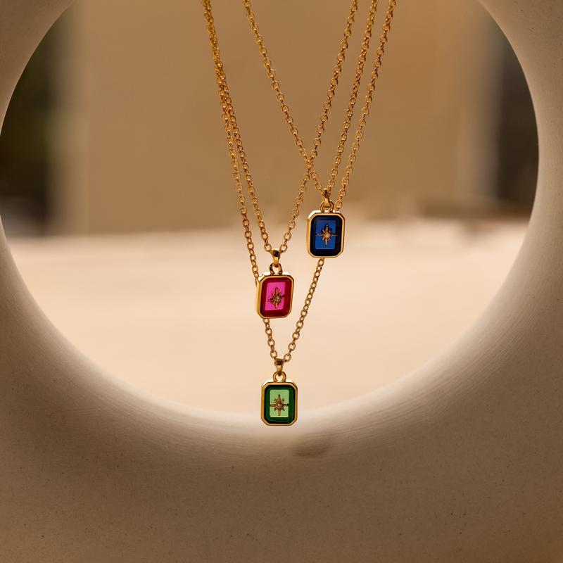 Collier Étoile du Nord avec Pierre de Naissance