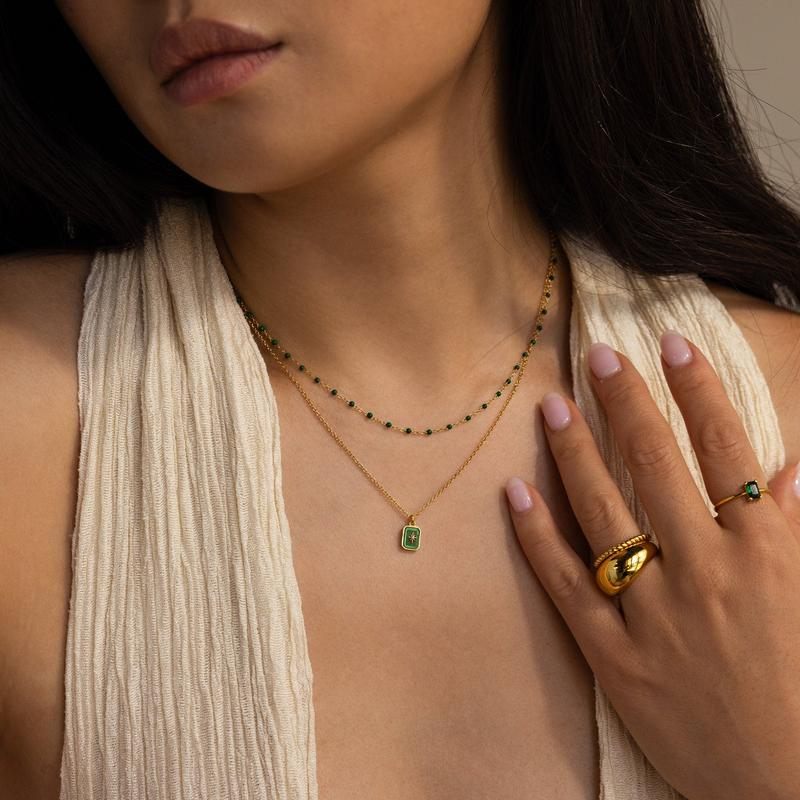 Collier Étoile du Nord avec Pierre de Naissance