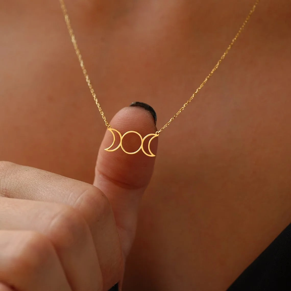 Collier Triple Lune