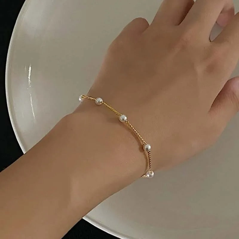 Bracelet Minimaliste Perle