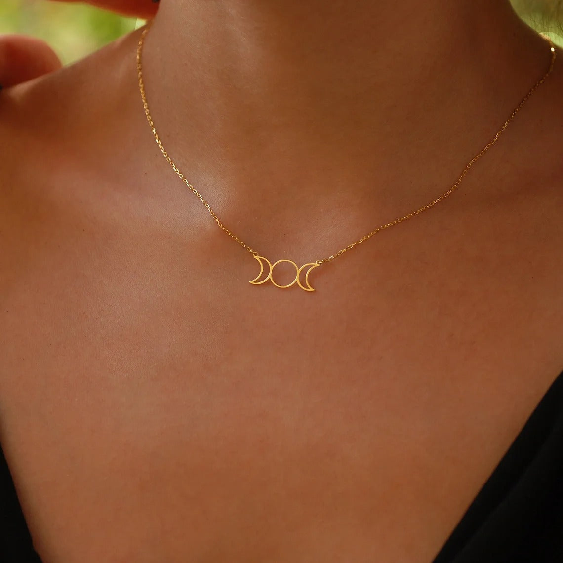 Collier Triple Lune