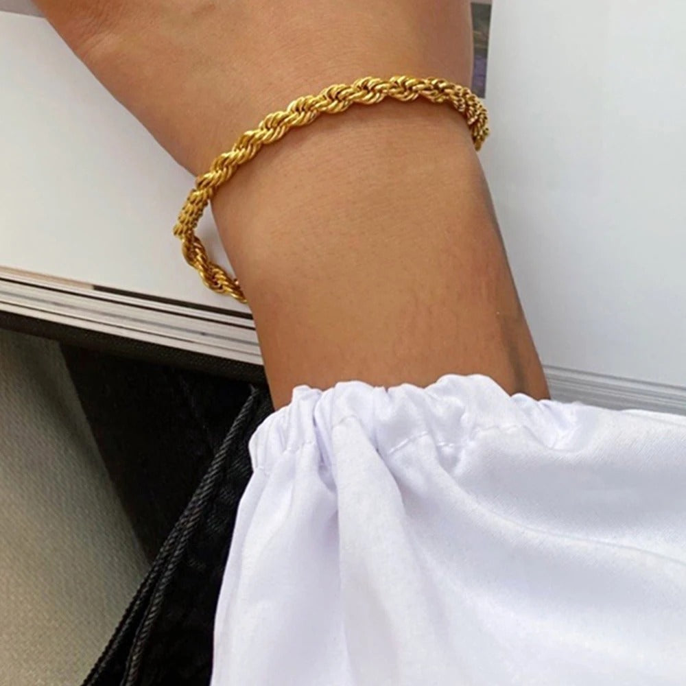 Bracelet Chaîne Torsadée