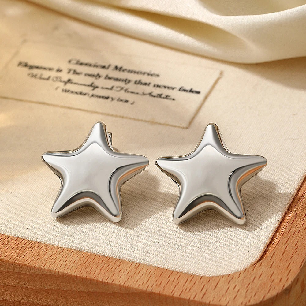 Boucles d’Oreilles Étoile Minimalistes