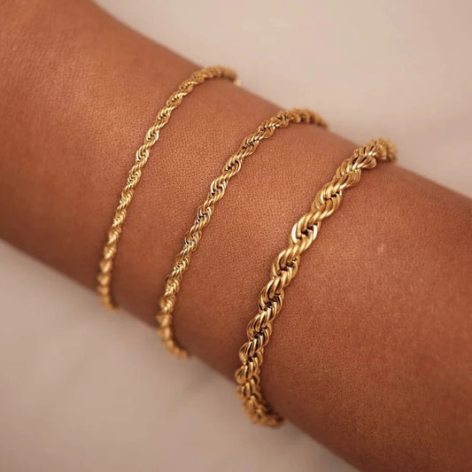 Bracelet Chaîne Torsadée
