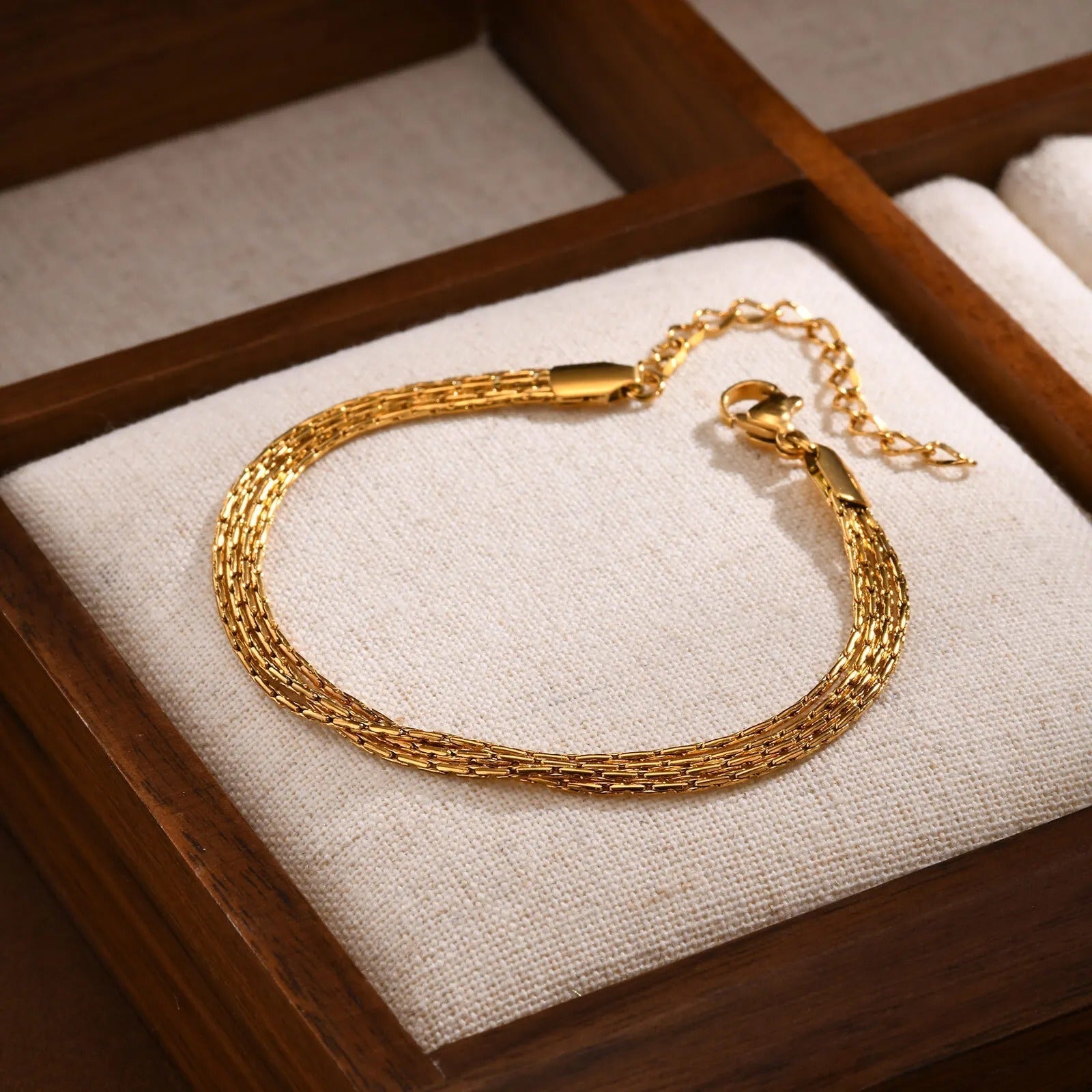 Bracelet Multicouches Maillons Fins