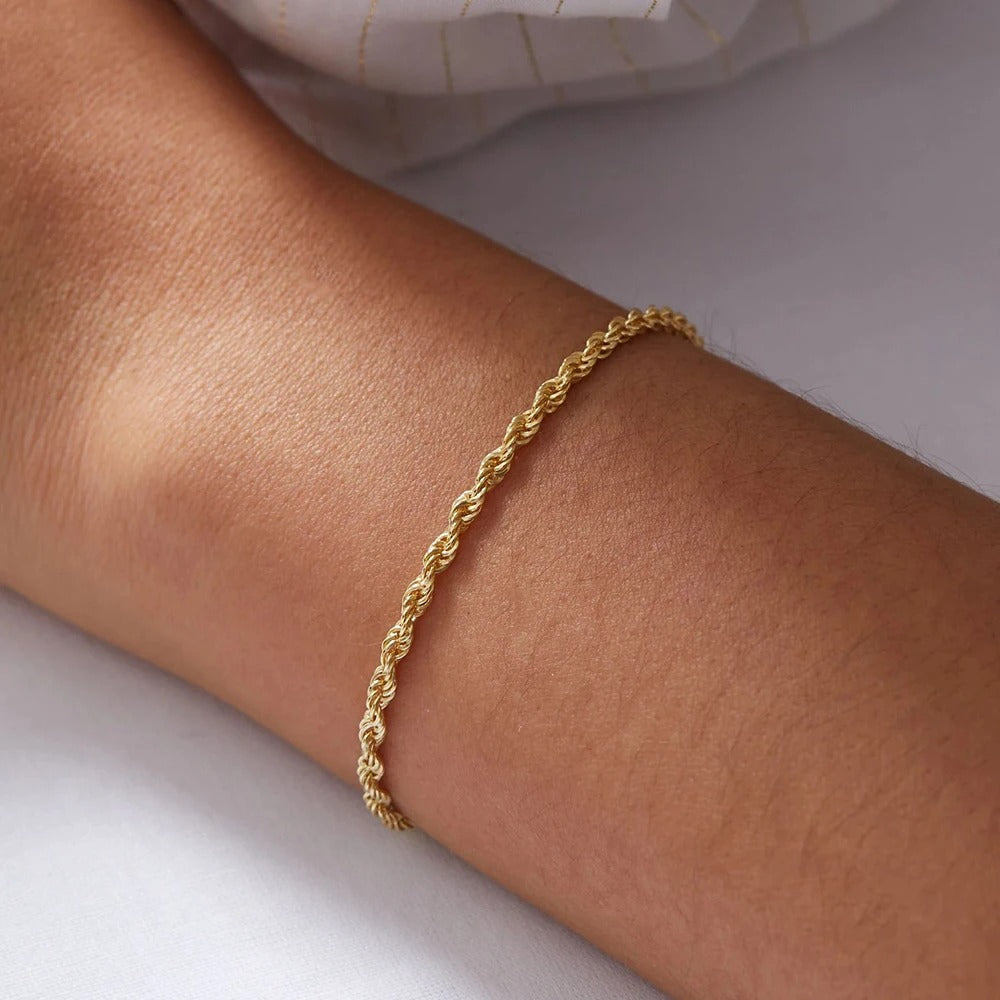 Bracelet Chaîne Torsadée
