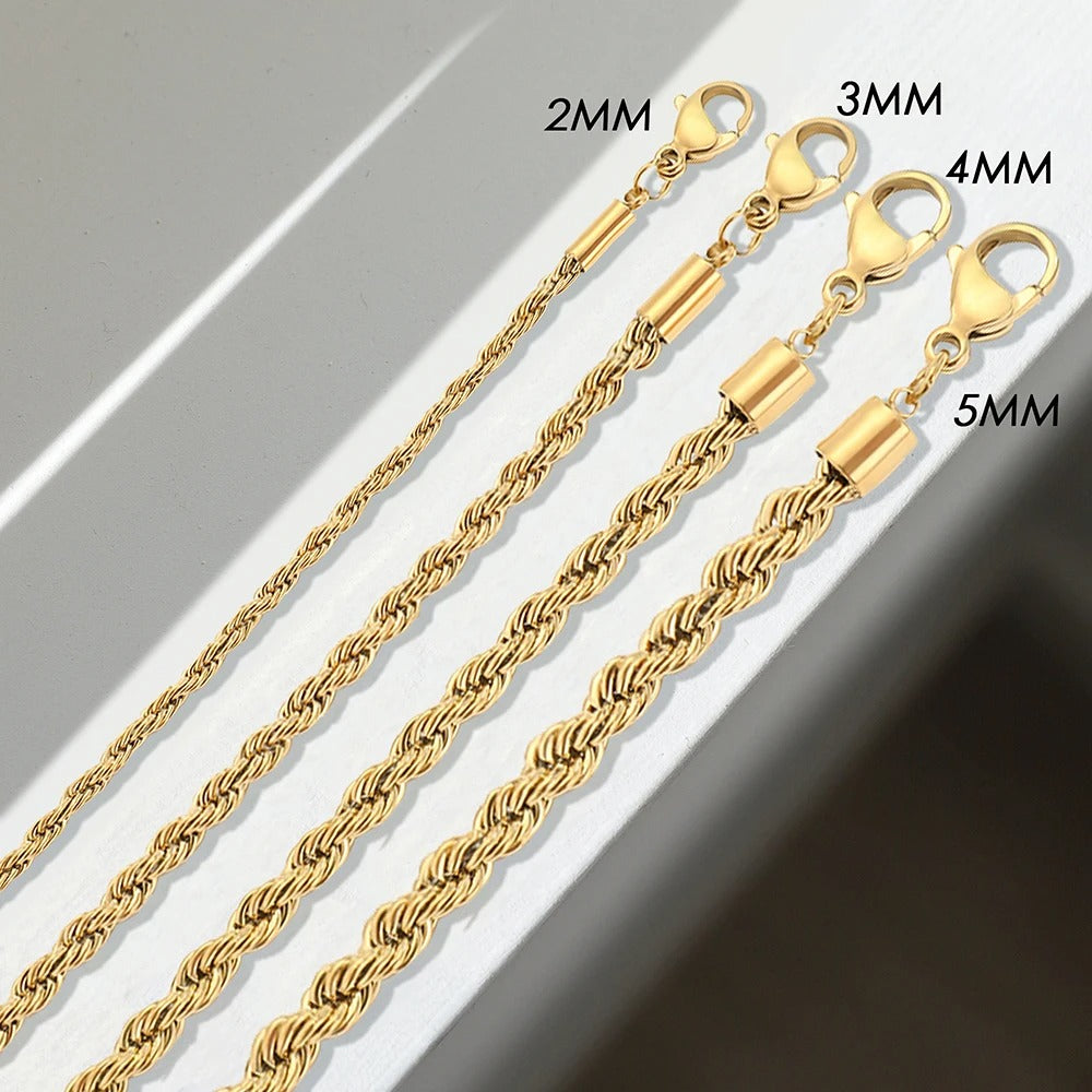 Bracelet Chaîne Torsadée