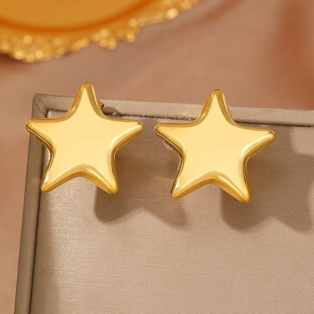 Boucles d’Oreilles Étoile Minimalistes