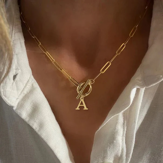 Collier Maille avec Initiale