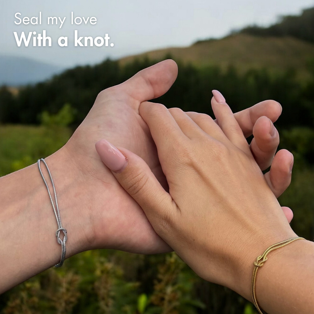 Bracelet Minimal Nœud d’Amour